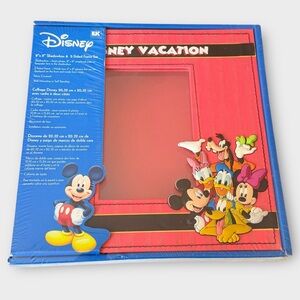 NEW Disney Vacation Shadowbox 2 Sided Picture Frame Set Mickey Mouse Goofy Pluto